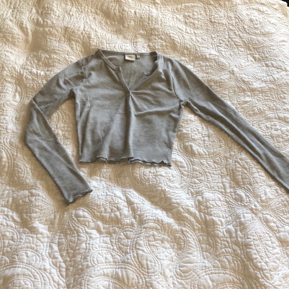 Good Luck Gem cropped long sleeve